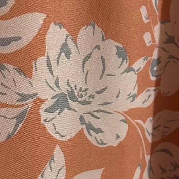 Blush BJ Boho Trendy Romper Peach Floral Shorts, Size 1XL or 16, NWOT - Picture 11 of 11